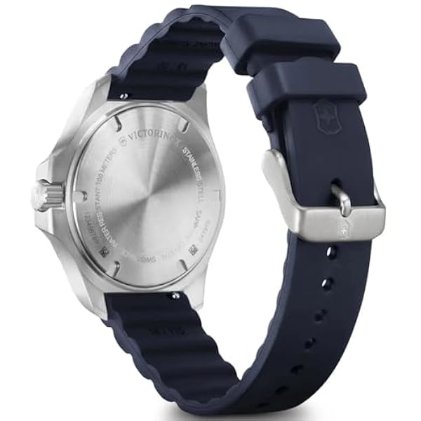 Victorinox unisex-vuxen analog kvartsur med gummiband 01.1741.138, Brun/svart, rem